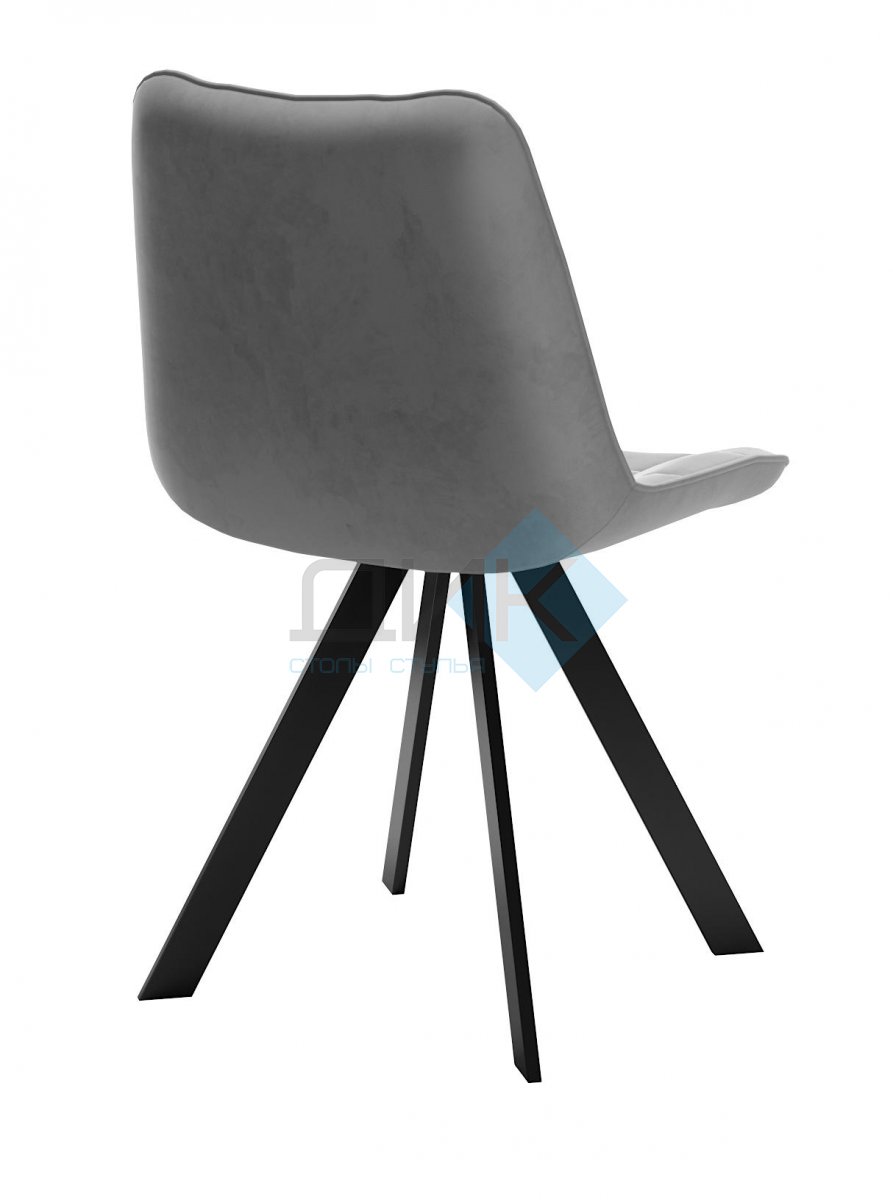 Стул DikLine 229 поворотный, B22 GREY, ножки черные
