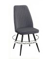 Стул DikLine 327 поворотный B28 ANTRACITE, ножки черные