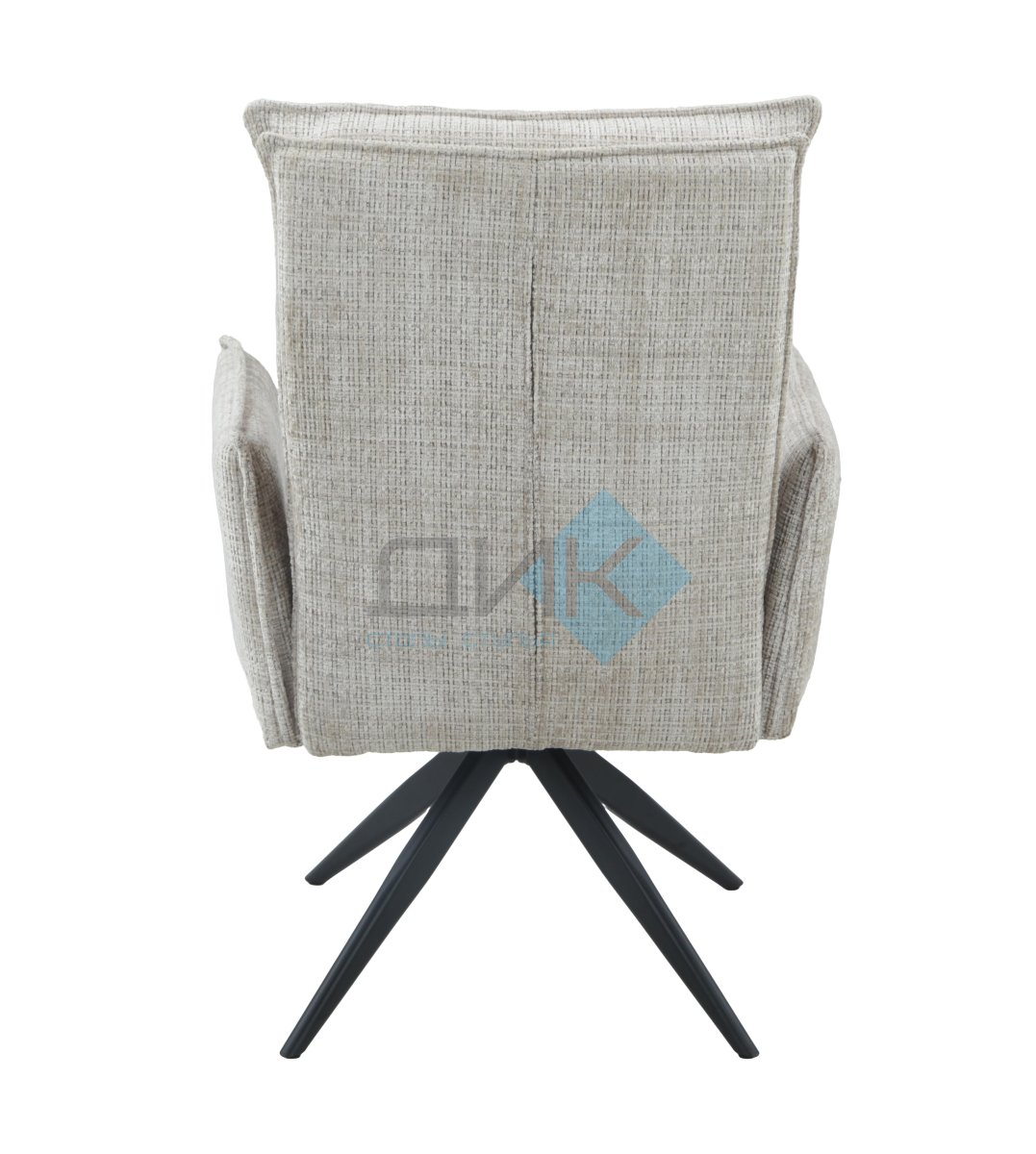 Стул DikLine 6824 тк. Бежевая 709-2, опоры черные поворотный