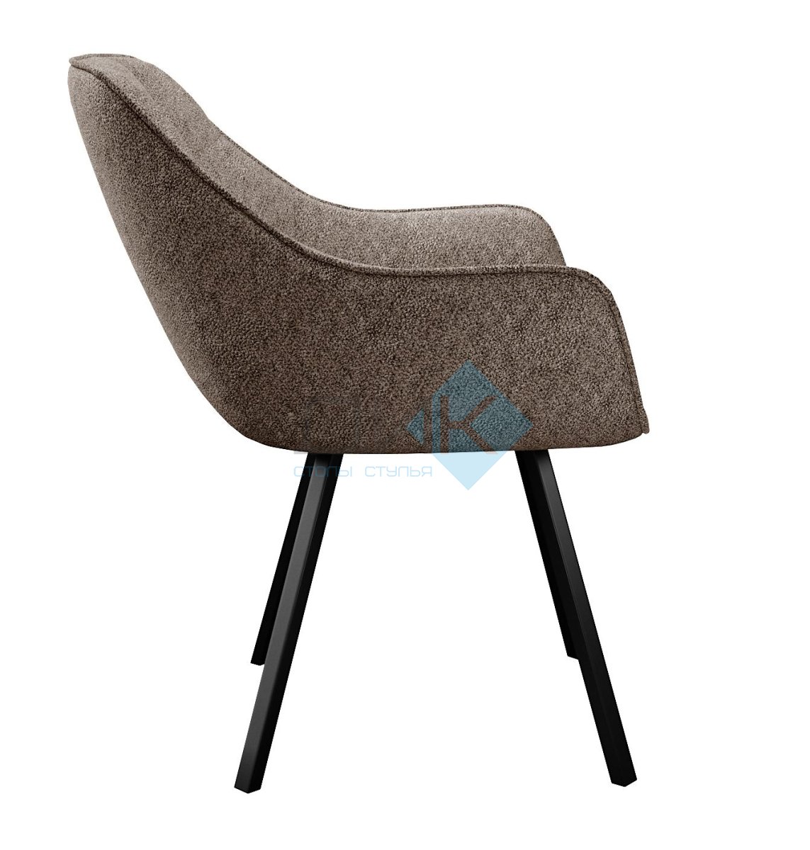 Стул DikLine 252 М поворотный, NS05 CAPPUCCINO, ножки черные