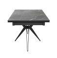 Стол DikLine KW160 керамика мрамор черный С45 матовая/опоры черные (2 уп.)