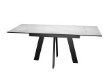 Стол DikLine SKM110 Керамика Белый мрамор/опоры черные