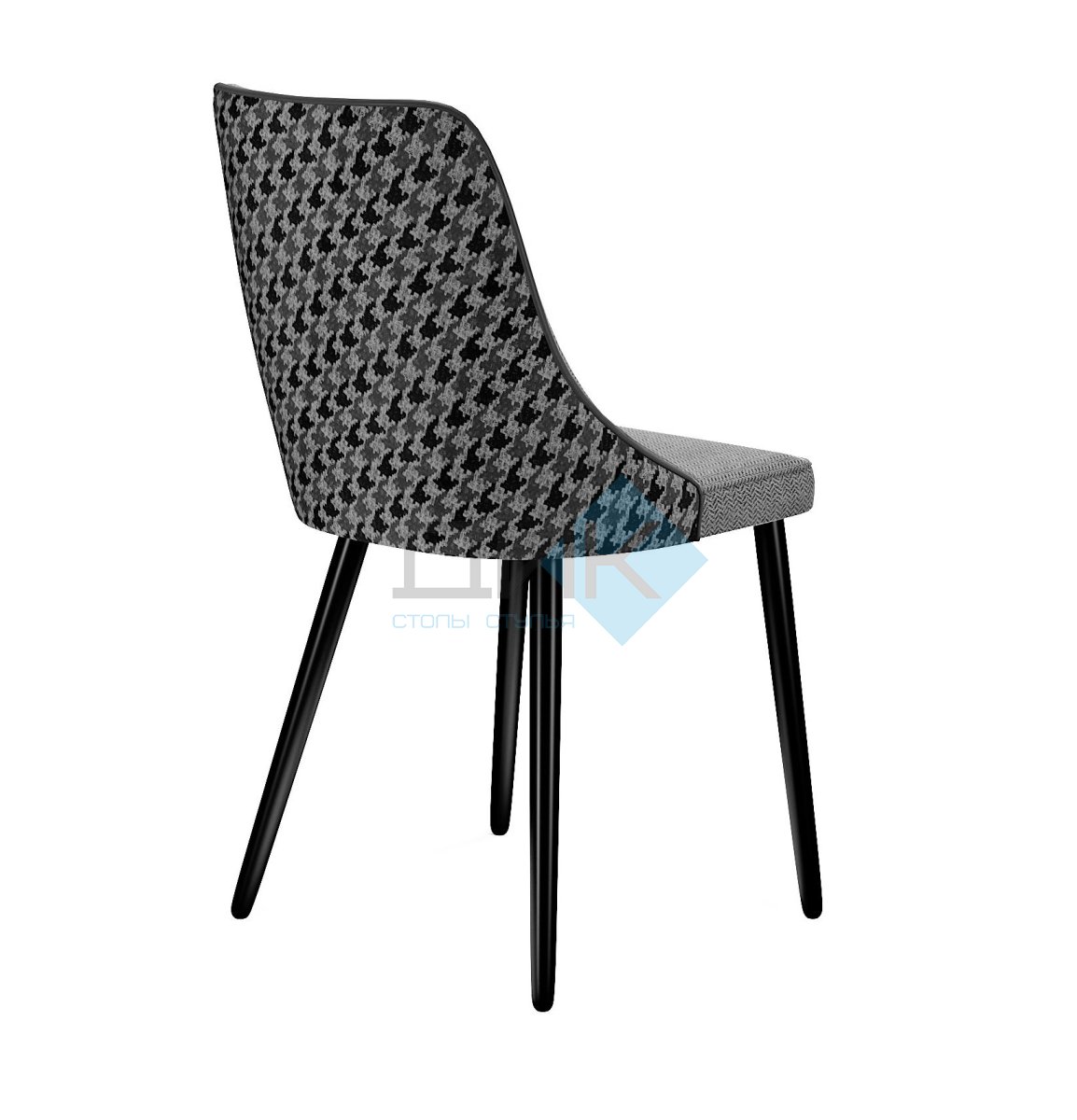 Стул DikLine 286 SB6/A3 св. серый, ножки черные