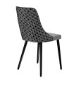 Стул DikLine 286 SB6/A3 св. серый, ножки черные