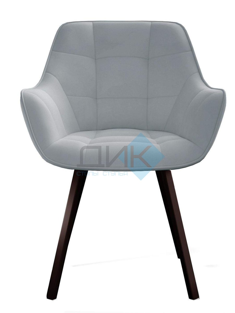 Стул DikLine 252 М поворотный, B22 GREY, ножки черные УЦЕНКА