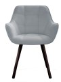 Стул DikLine 252 М поворотный, B22 GREY, ножки черные УЦЕНКА