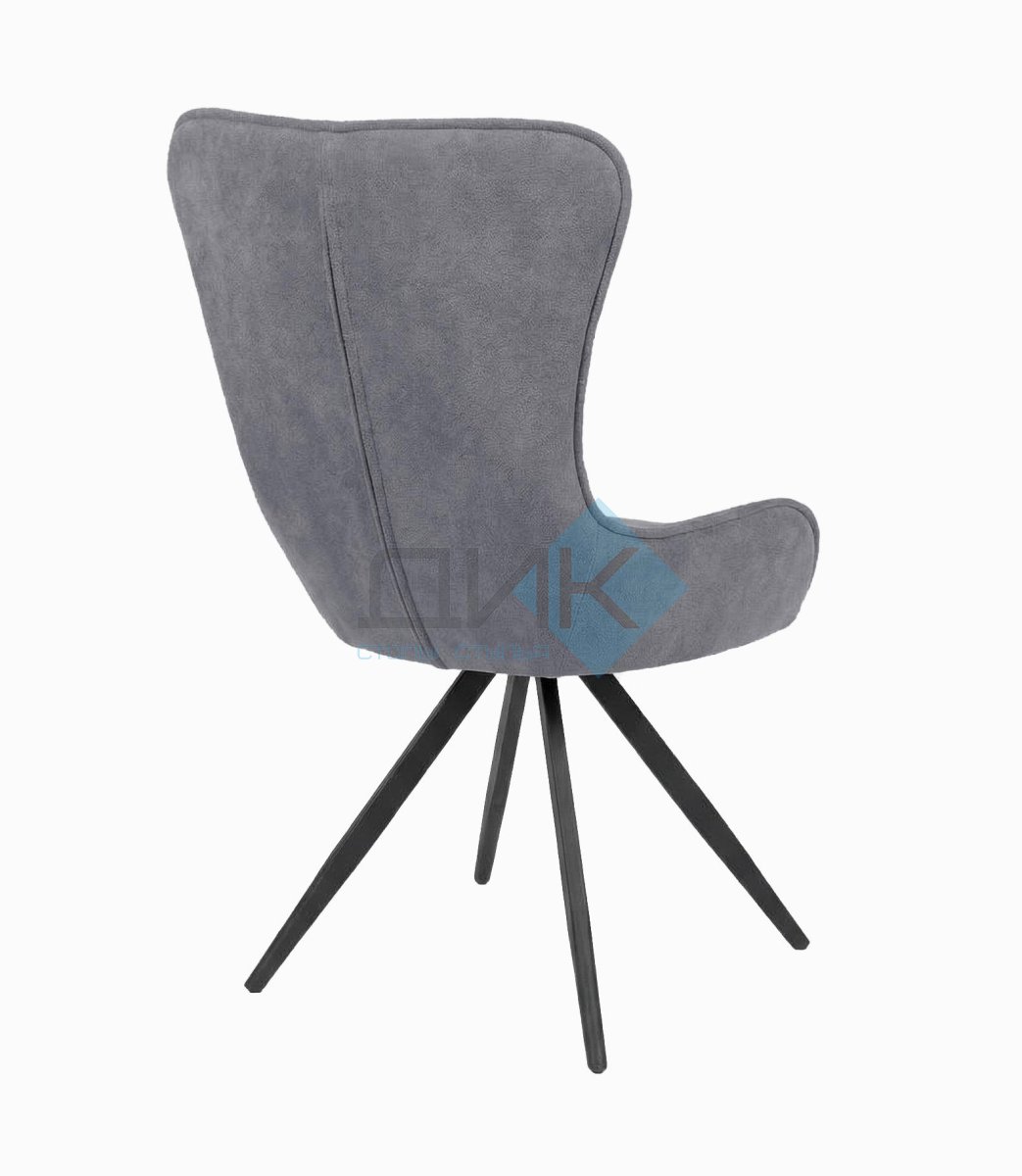 Стул DikLine 333 поворотный TW09 светло-серый, ножки черные