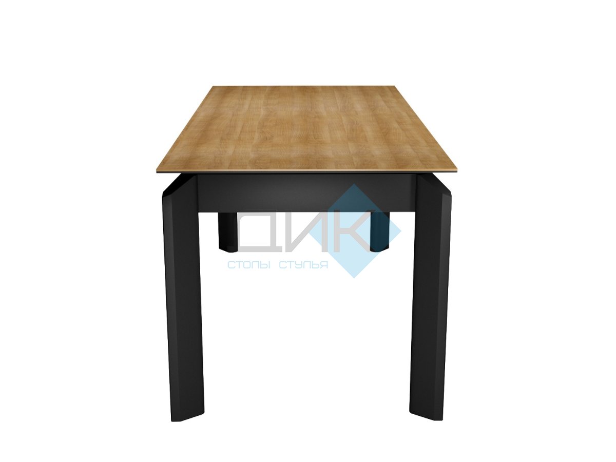 Стол DikLine KT140 керамика HC001 матовая/опоры черные Образец в салоне МЦ Империя