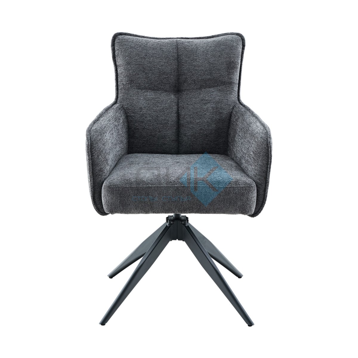 Стул DikLine 6826 т.к Серая Raven 15, опоры черные