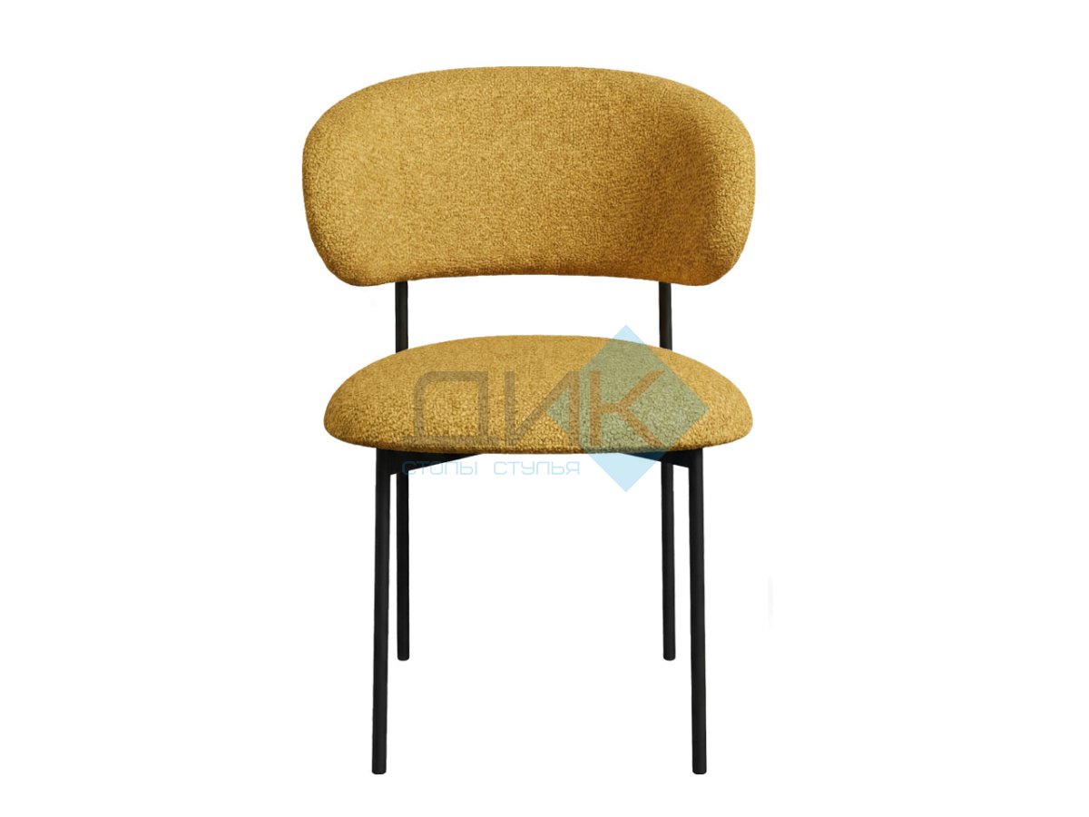 Стул DikLine 201 NS Gold горчица, ножки черные