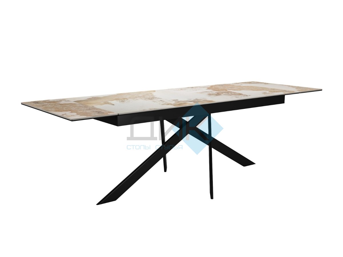 Стол DikLine EKX180, Керамика PANDORA глянец, опоры черные