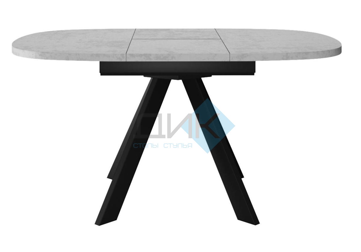 Стол DikLine B110 Бетон/опоры черные