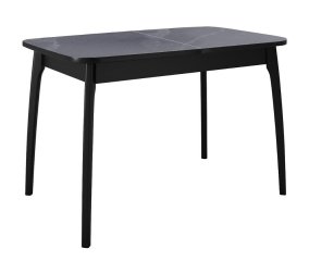 Стол DikLine MK15 Керамика Серый мрамор/подстолье черное/опоры черные