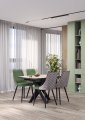 Обеденная зона: Стол DikLine DB110 + стулья Dikline 286 (4шт)