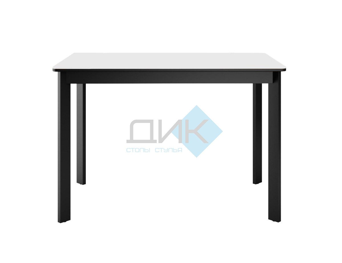 Стол DikLine LK110 Керамика Mono white (белый матовый) /подстолье черное/опоры черные