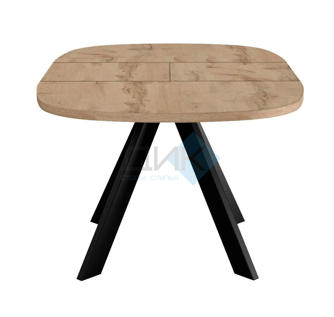 Стол DikLine B110 Дуб галифакс/опоры черные