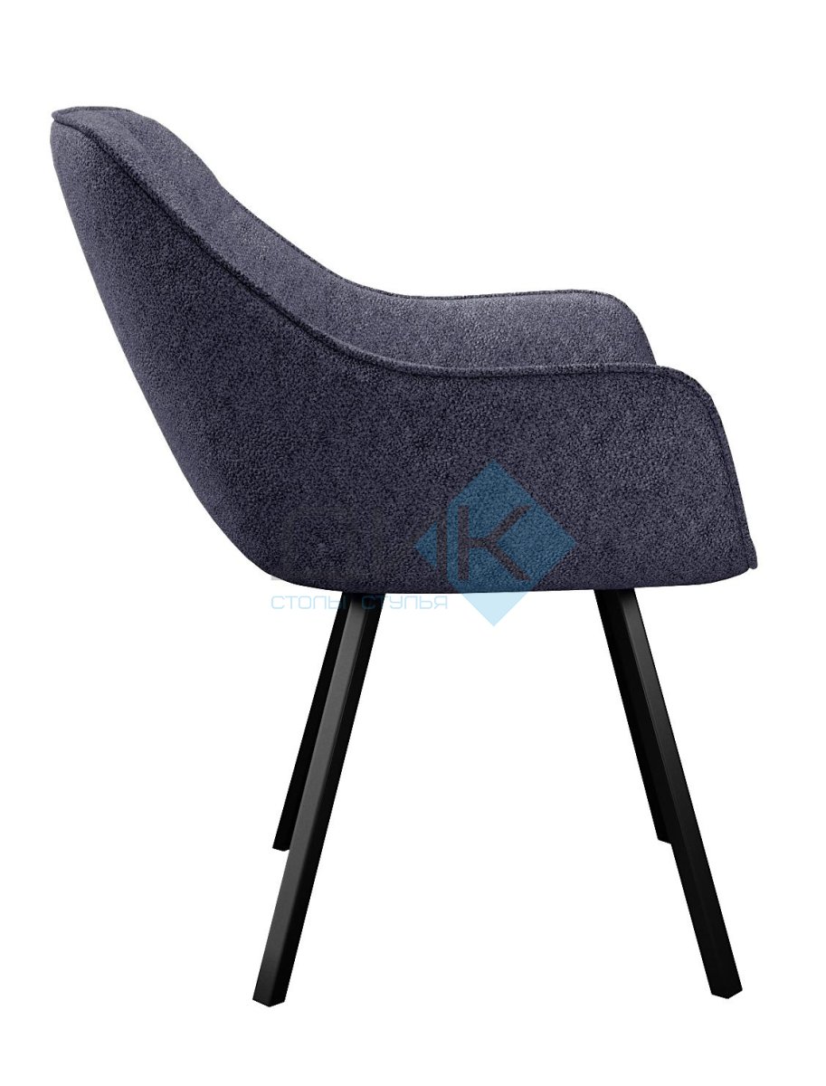 Стул DikLine 252 М поворотный, NS13 GRAPHITE, ножки черные