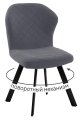 Стул DikLine 339 поворотный B28 ANTRACITE, ножки черные