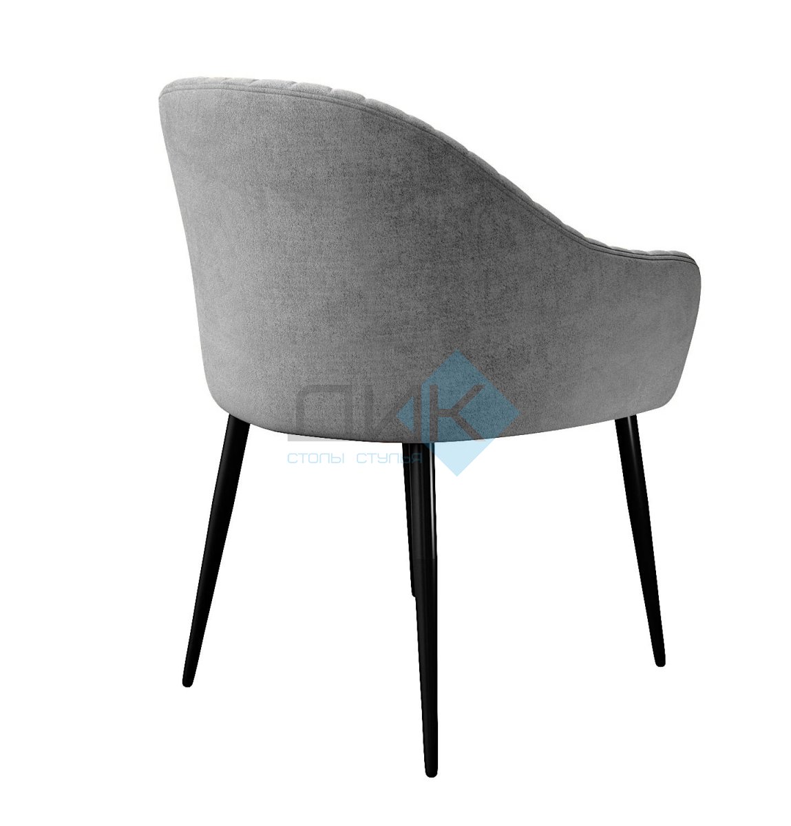 Стул DikLine 440 TW09 светло-серый, ножки черные