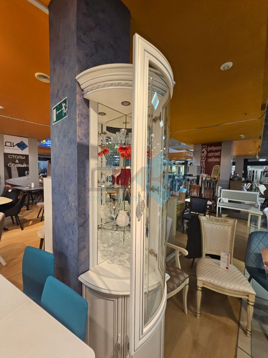 Витрина угловая «Милан-6-01 + Милан 4-01» (Комплект) Образец из салона