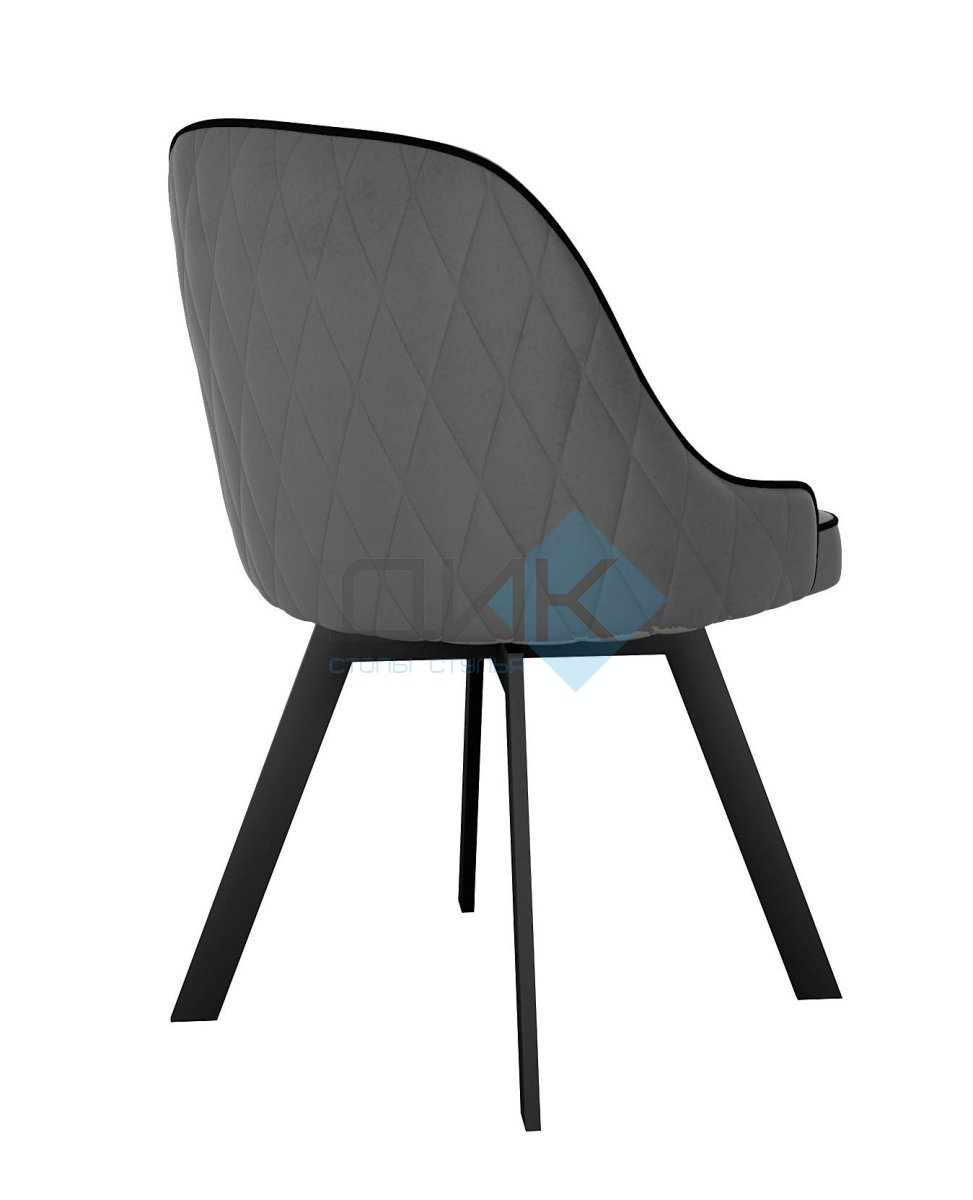 Стул DikLine 266M поворотный, E31 серый, ножки черные