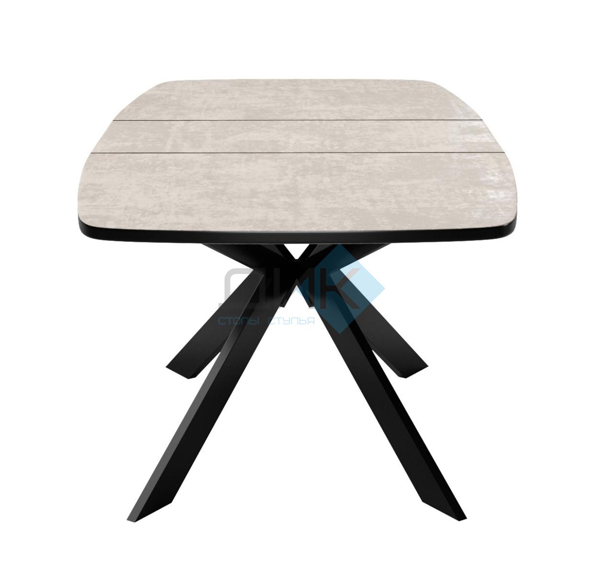 Обеденная зона : Стол Dikline B140  со стульями DikLine 263 (4 шт.)