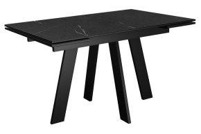 Стол DikLine SKM120 Керамика Черный мрамор/подстолье черное/опоры черные (2 уп.)