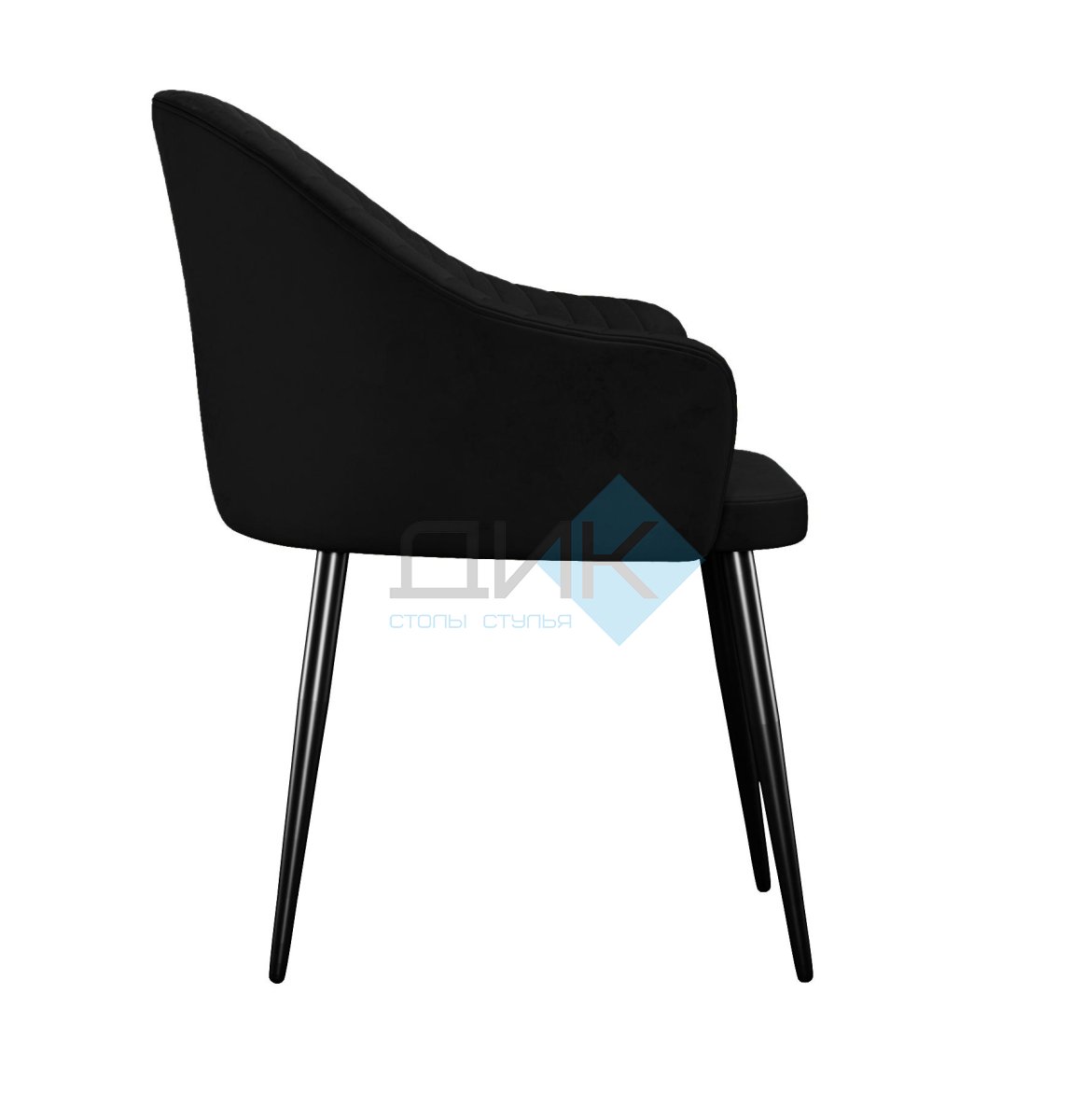 Стул DikLine 440 K21 черный, ножки черные