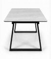 Стол DikLine DZ160 Мрамор Кристал белый/черные (2 уп.)