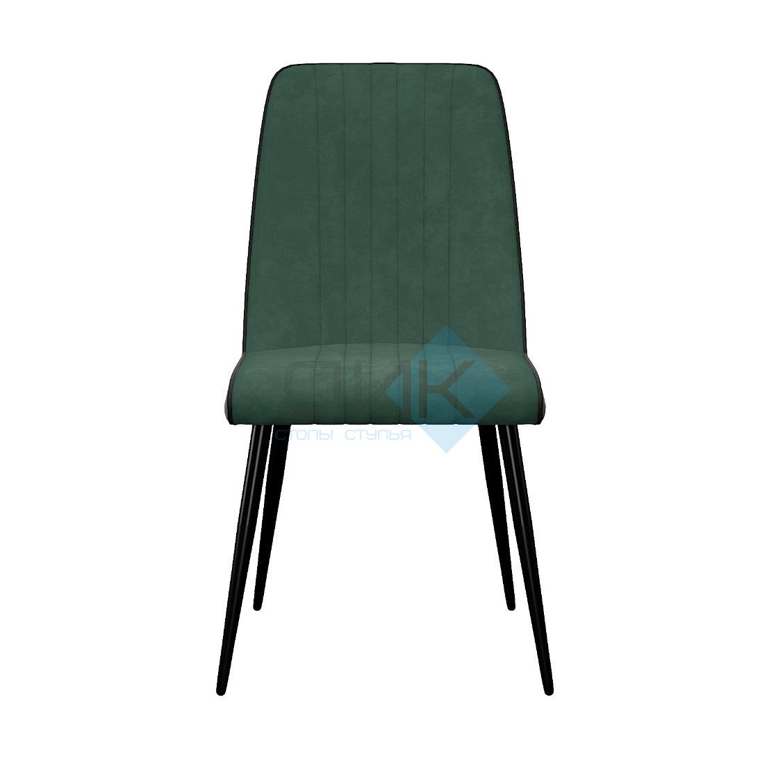Стул DikLine 325 B10 GREEN , ножки черные