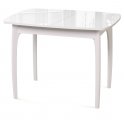 Стол DikLine M40 белый/стекло белое optiwhite