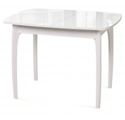 Стол DikLine M40 белый/стекло белое optiwhite