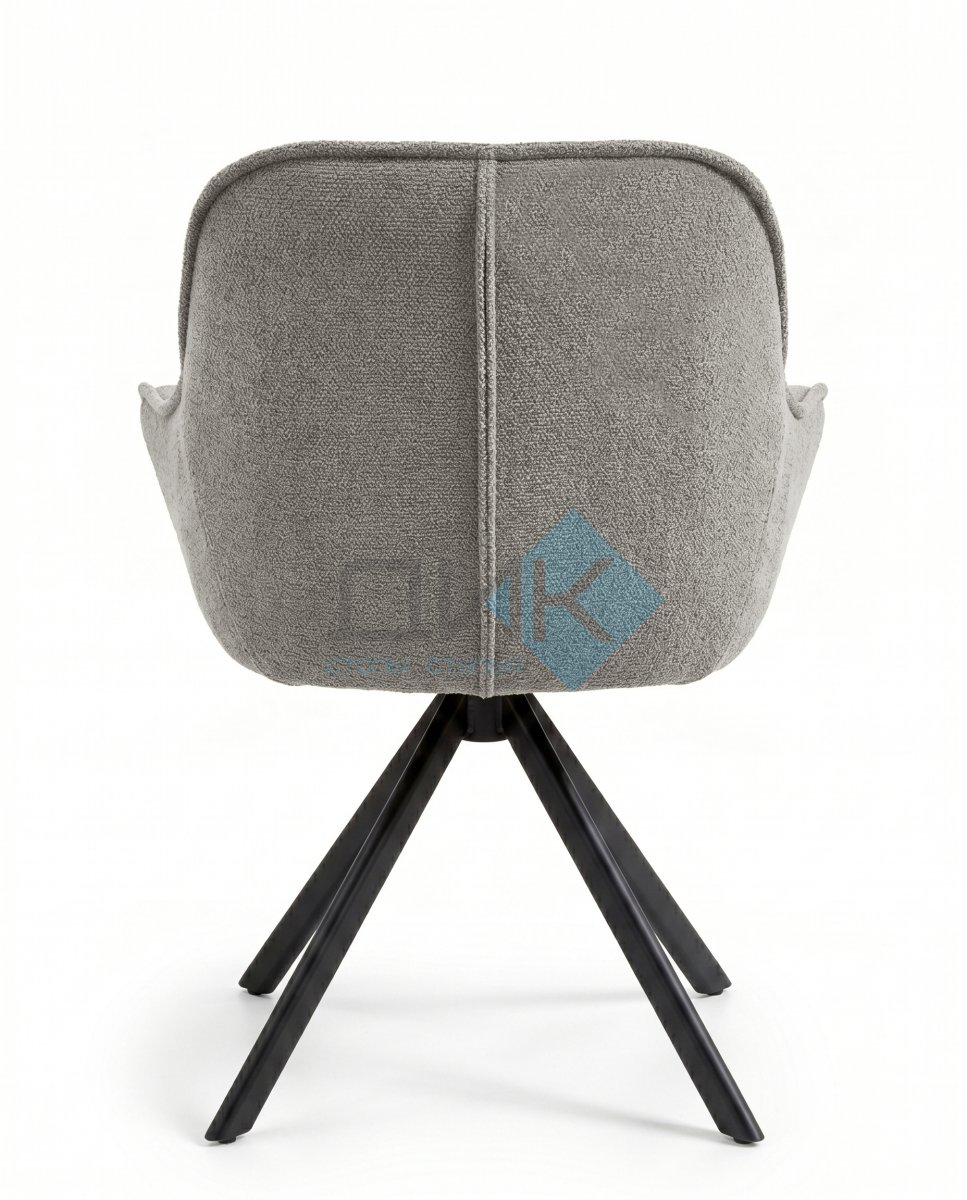 Стул DikLine 254 поворотный, BL02 бежевый, ножки черные