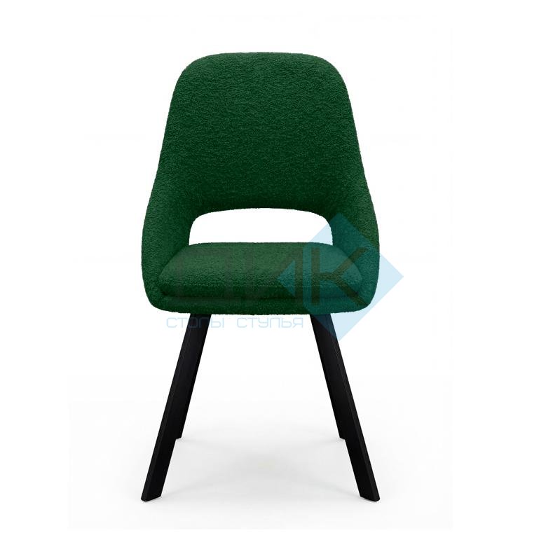 Стул DikLine 247 поворотный, BL10 зеленый, ножки черные