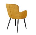 Стул DikLine 503 поворотный NS Gold горчица, ножки черные