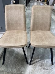 Стул DikLine 208 AN18 бежевый, ножки черные Образец в салоне ТЦ Гранд Юг