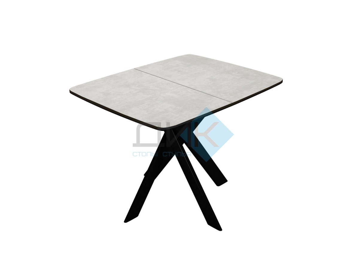 Стол DikLine DB110 Хромикс белый/опоры черные