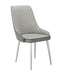 Стул DikLine 305 B22 GREY, ножки белые