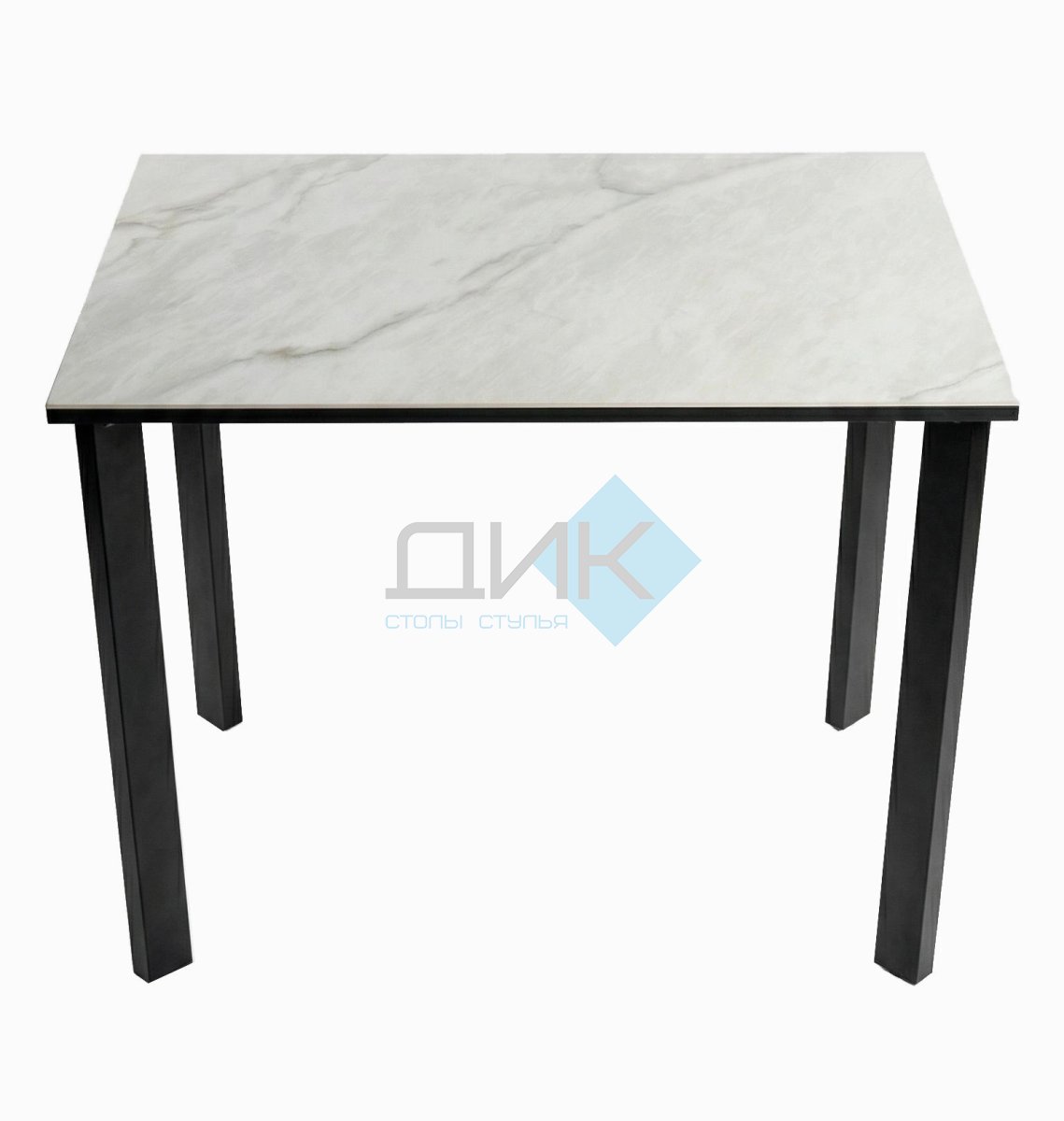 Стол DikLine SKT90 Керамика YB8020125BG ONYX/подстолье черное/опоры черные