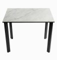 Стол DikLine SKT90 Керамика YB8020125BG ONYX/подстолье черное/опоры черные