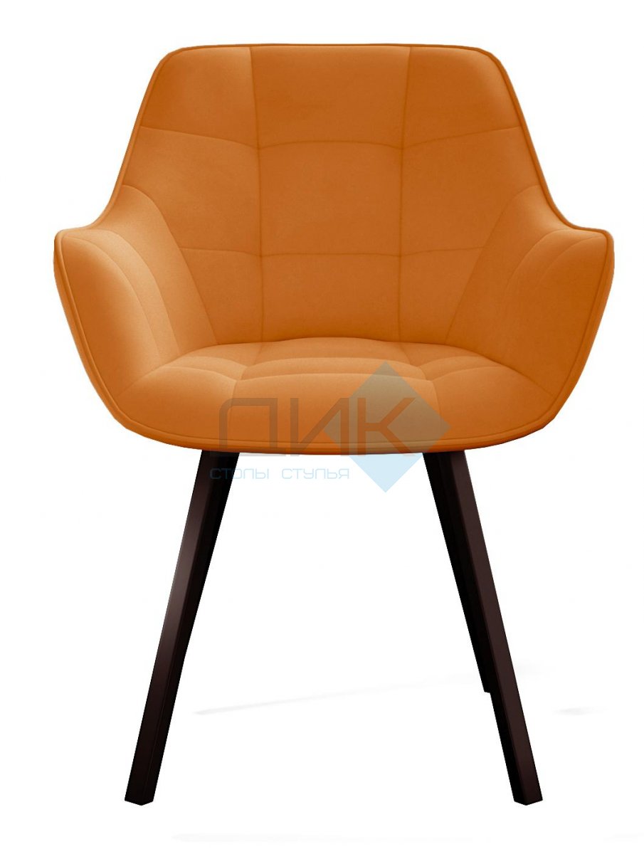 Стул DikLine 252 М поворотный, B17 TERRACOTTA, ножки черные