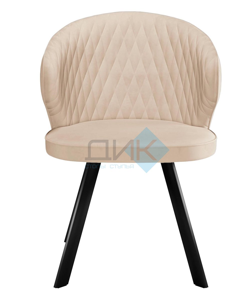 Стул DikLine 249 поворотный, B03 BEIGE, ножки черные