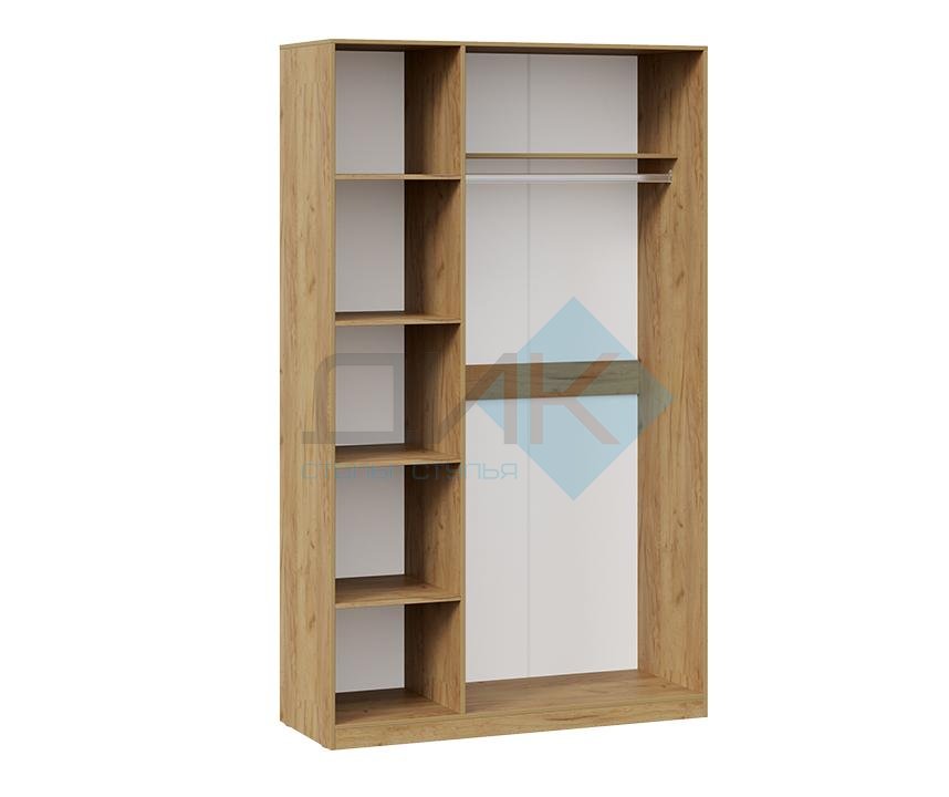 Хилтон шкаф комбинированный  (дуб крафт золотой/графит матовый)