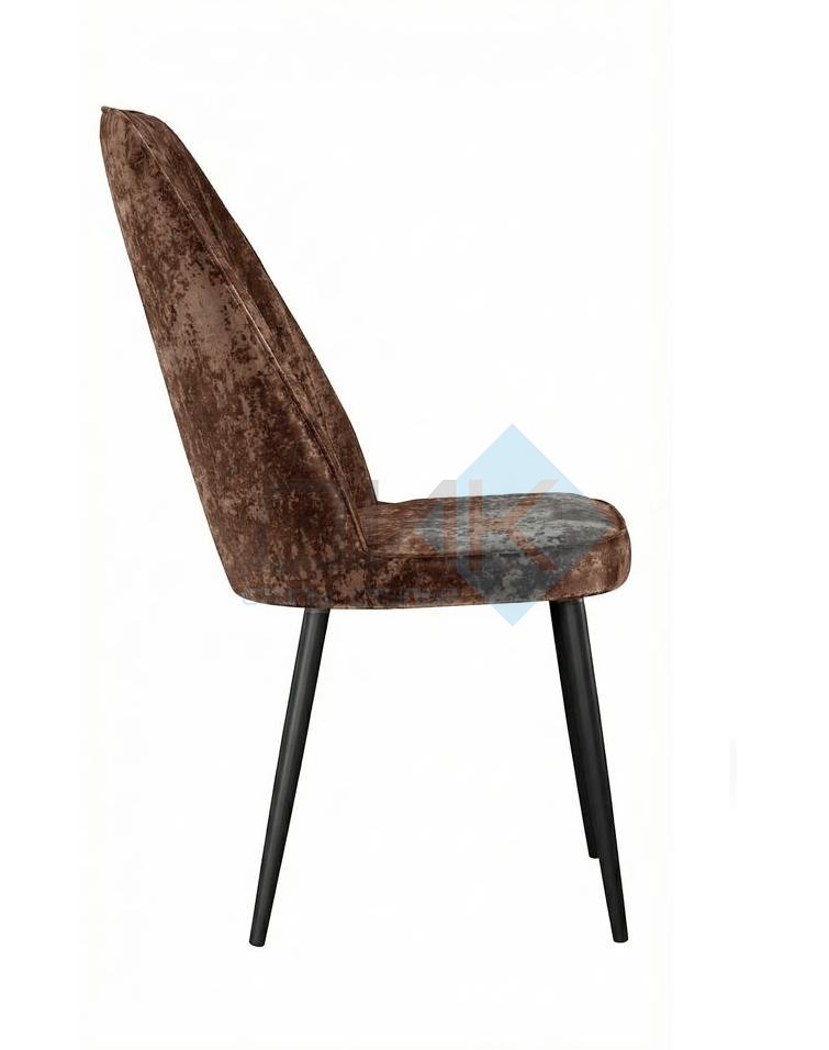 Стул DikLine 327 поворотный M05 шоколад, ножки черные