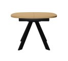 Стол DikLine B110 Дуб Каселла натуральный/опоры черные