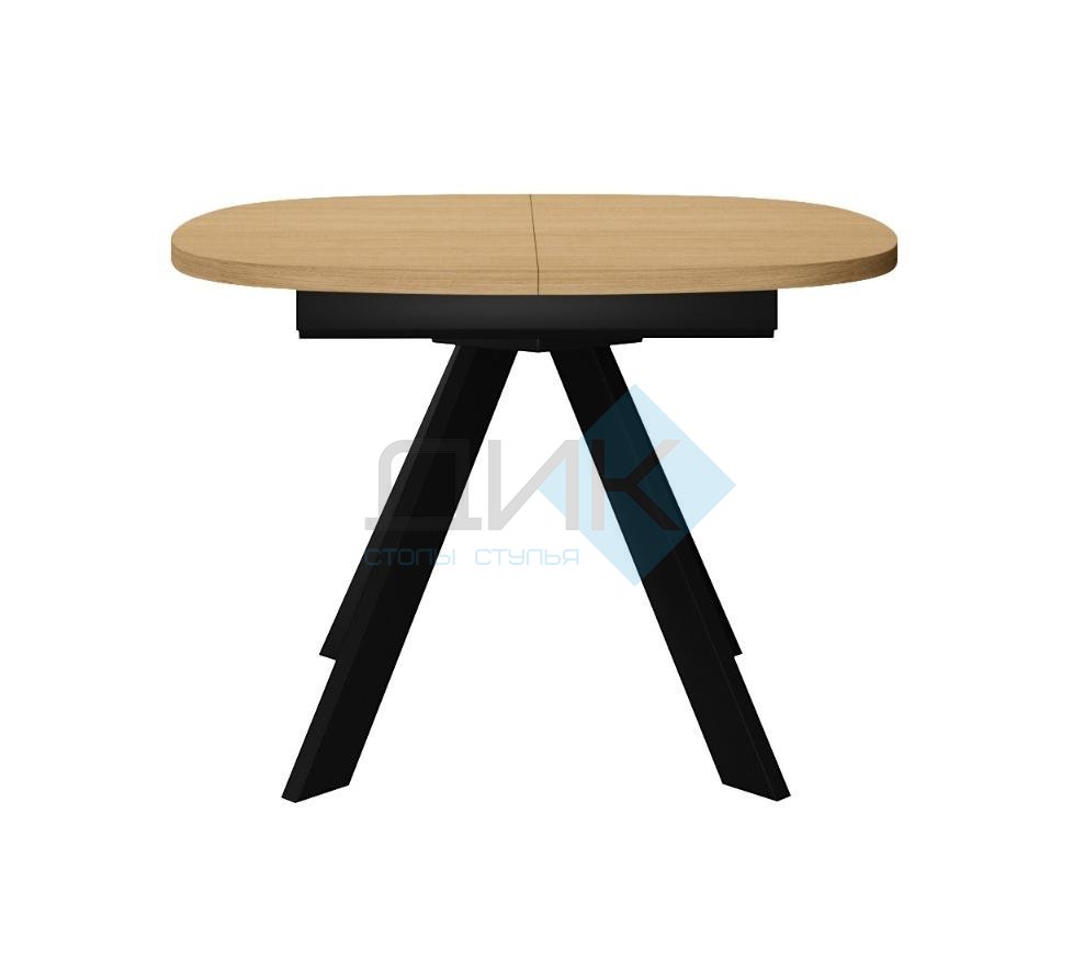 Стол DikLine B110 Дуб Каселла натуральный/опоры черные