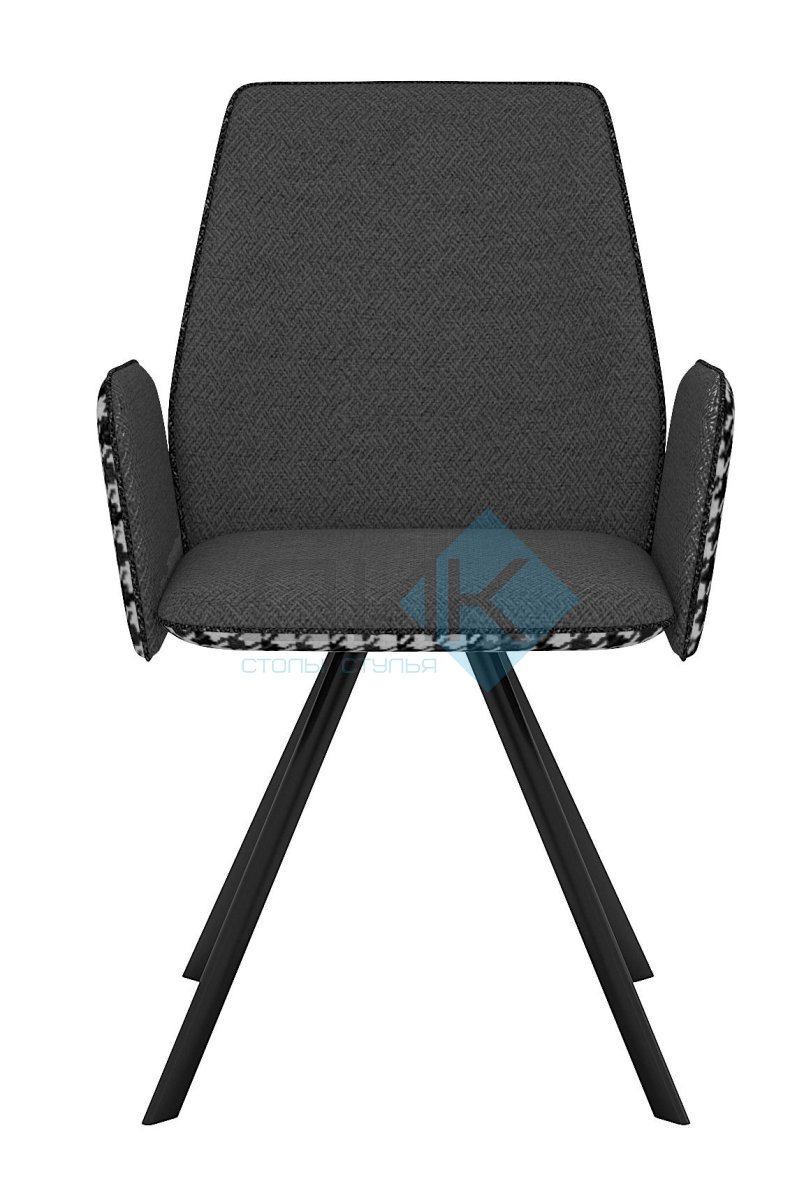 Стул DikLine 293 поворотный SB5/A3 серый, ножки черные