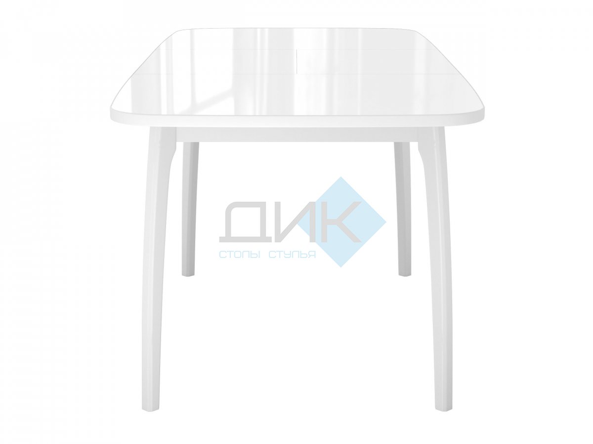 Стол DikLine M15 белый/стекло белое optiwhite