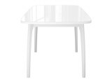 Стол DikLine M15 белый/стекло белое optiwhite