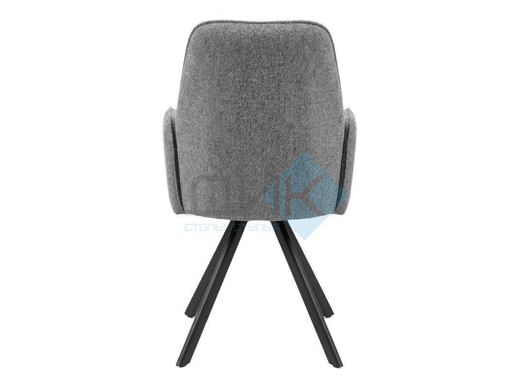 Стул DikLine 293 поворотный BL13 серый, ножки черные